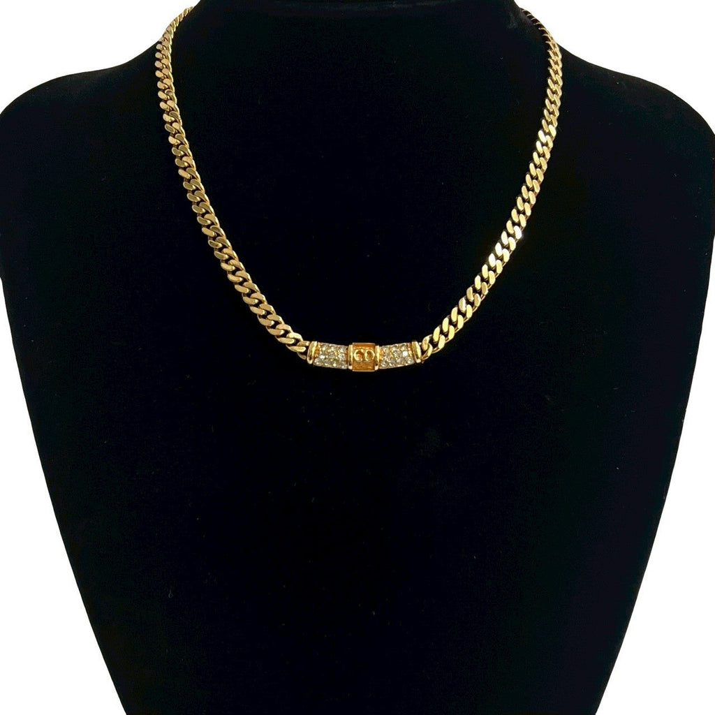 Christian Dior CD Logo Necklace