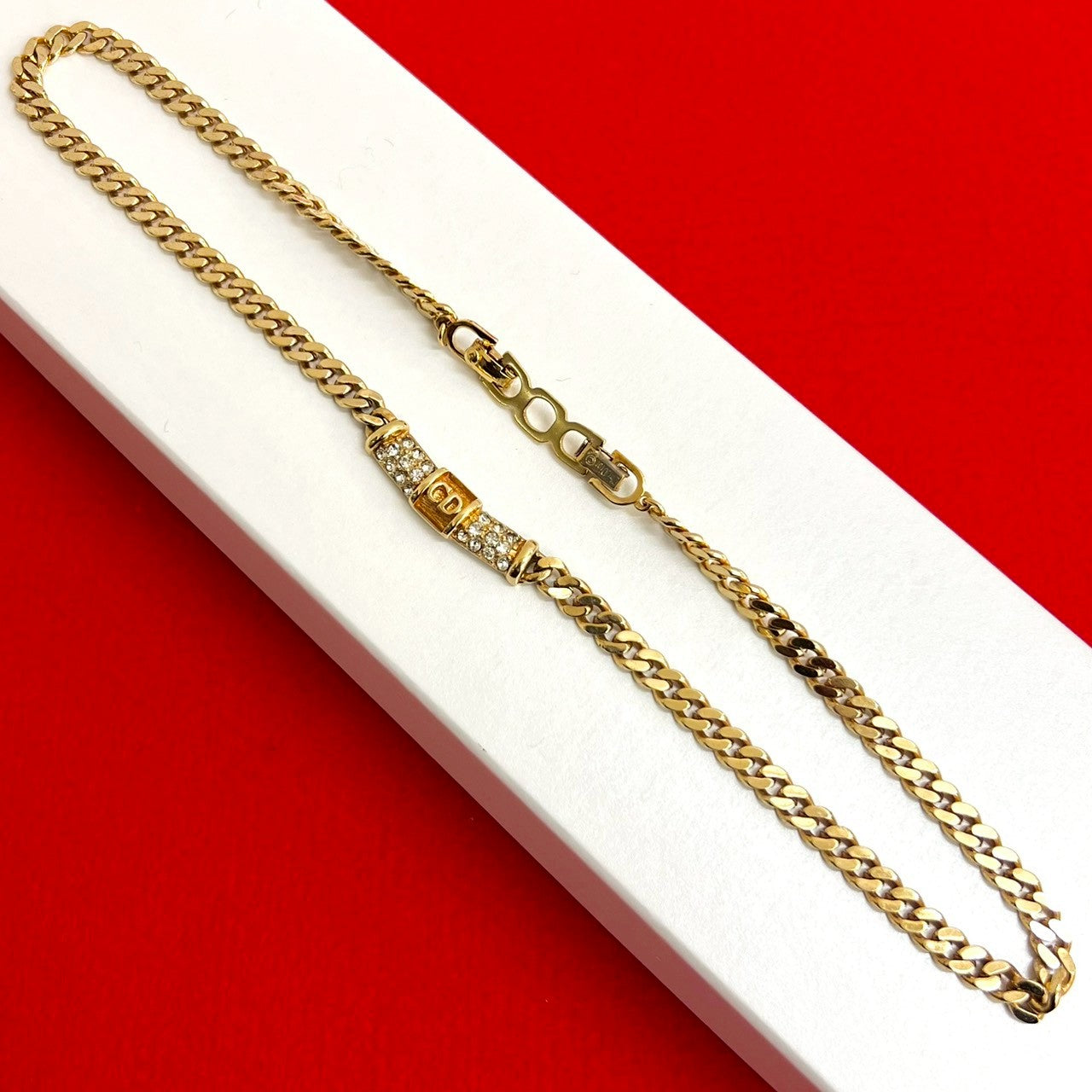 Christian Dior CD Logo Necklace
