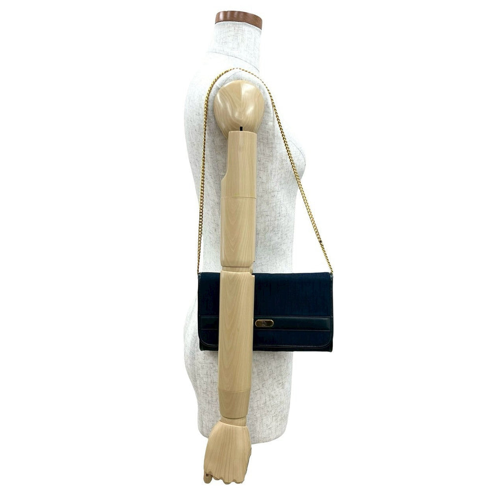 Christian Dior Trotter Leather Canvas Shoulder Bag