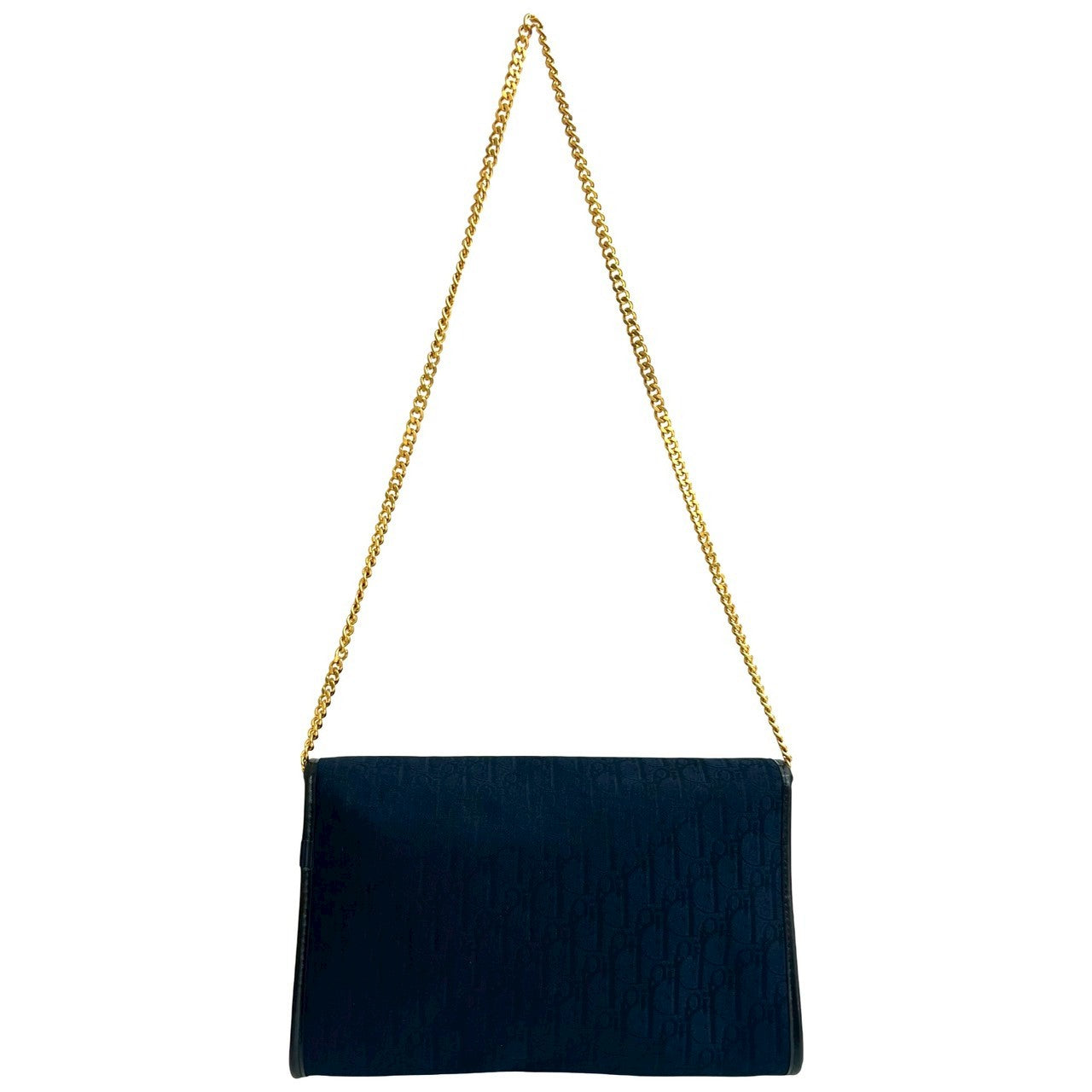 Christian Dior Trotter Leather Canvas Shoulder Bag
