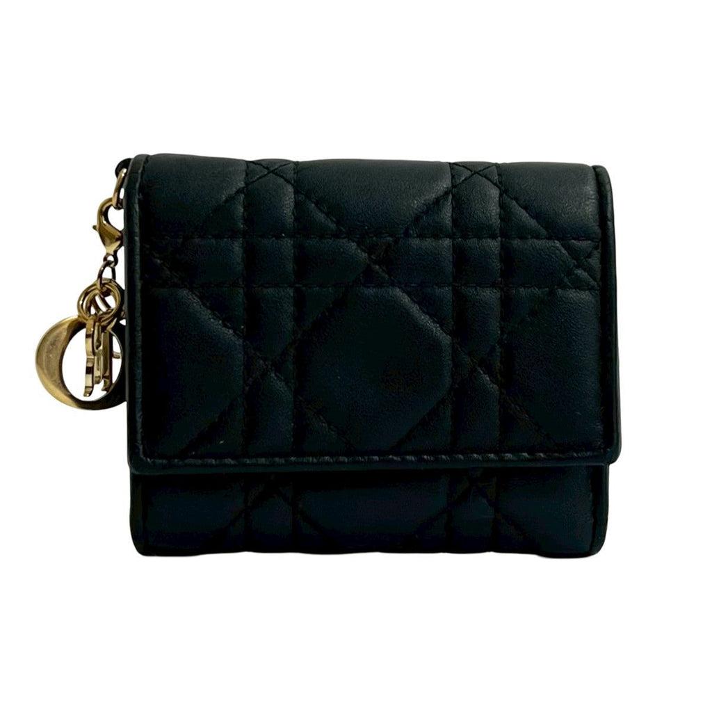 Christian Dior Leather Trifold Wallet