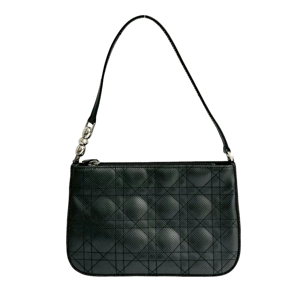 Christian Dior Cannage Stitch Leather Shoulder Bag
