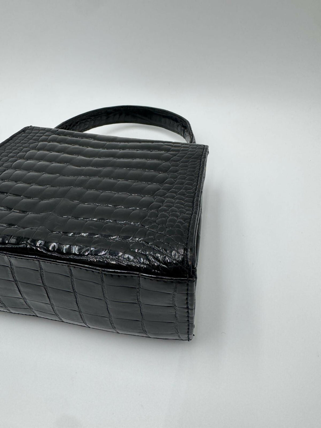Chanel Vintage Exotic Crocodile Top Handle Bag