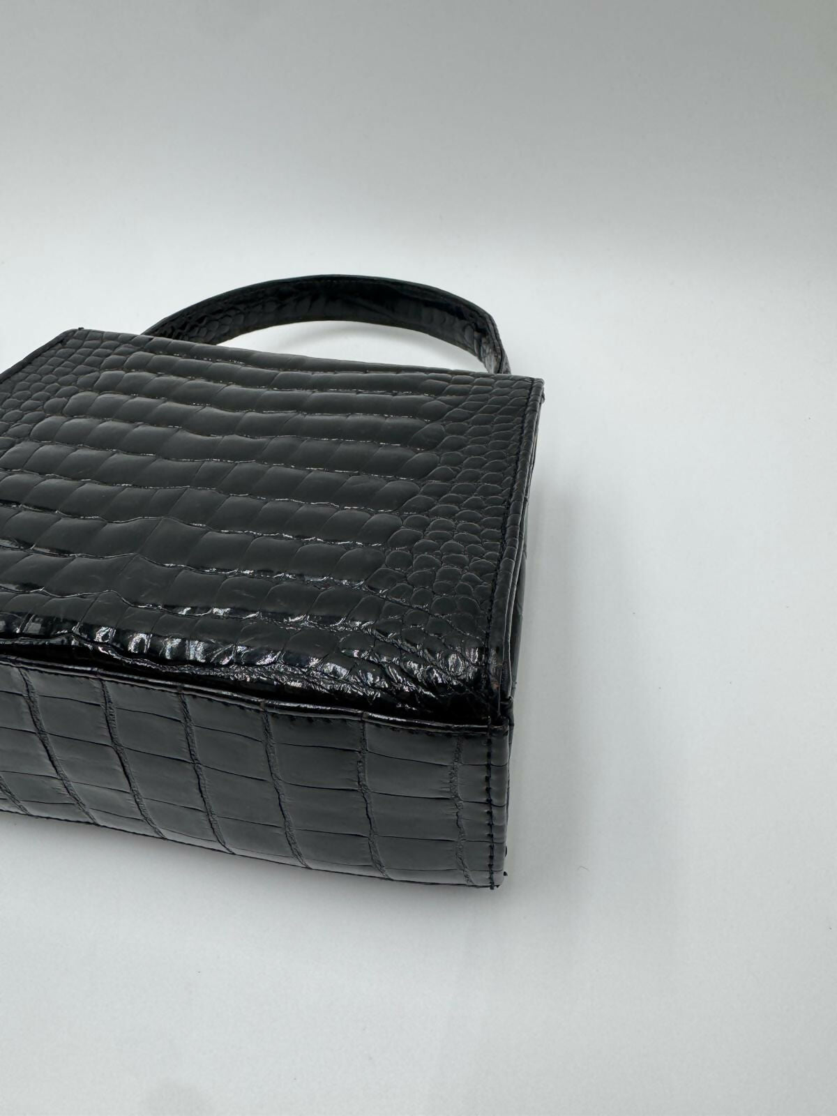 Chanel Vintage Exotic Crocodile Top Handle Bag