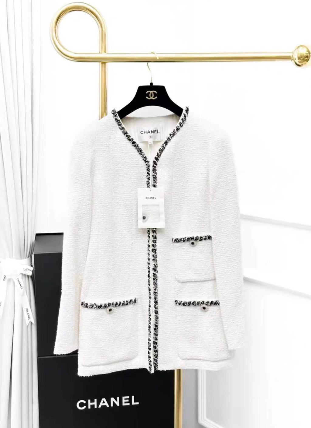 Chanel 22 white jacket