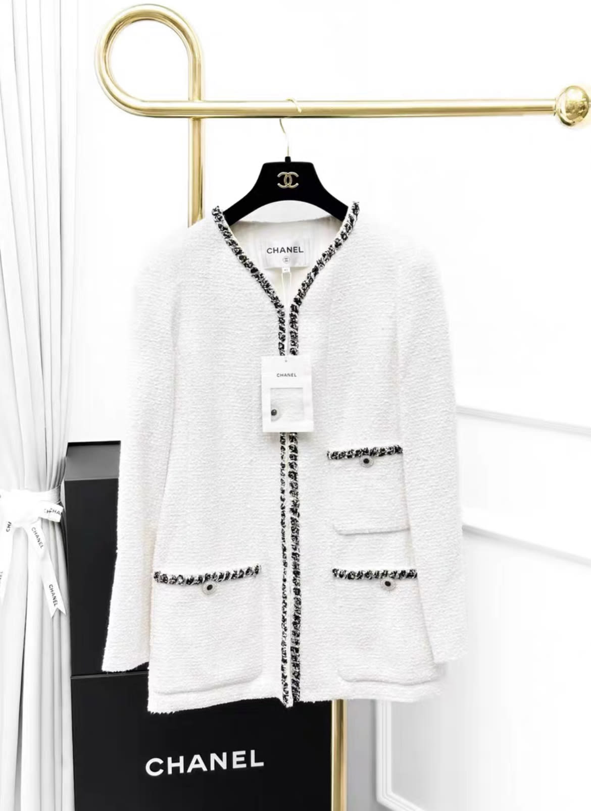 Chanel 22 white jacket