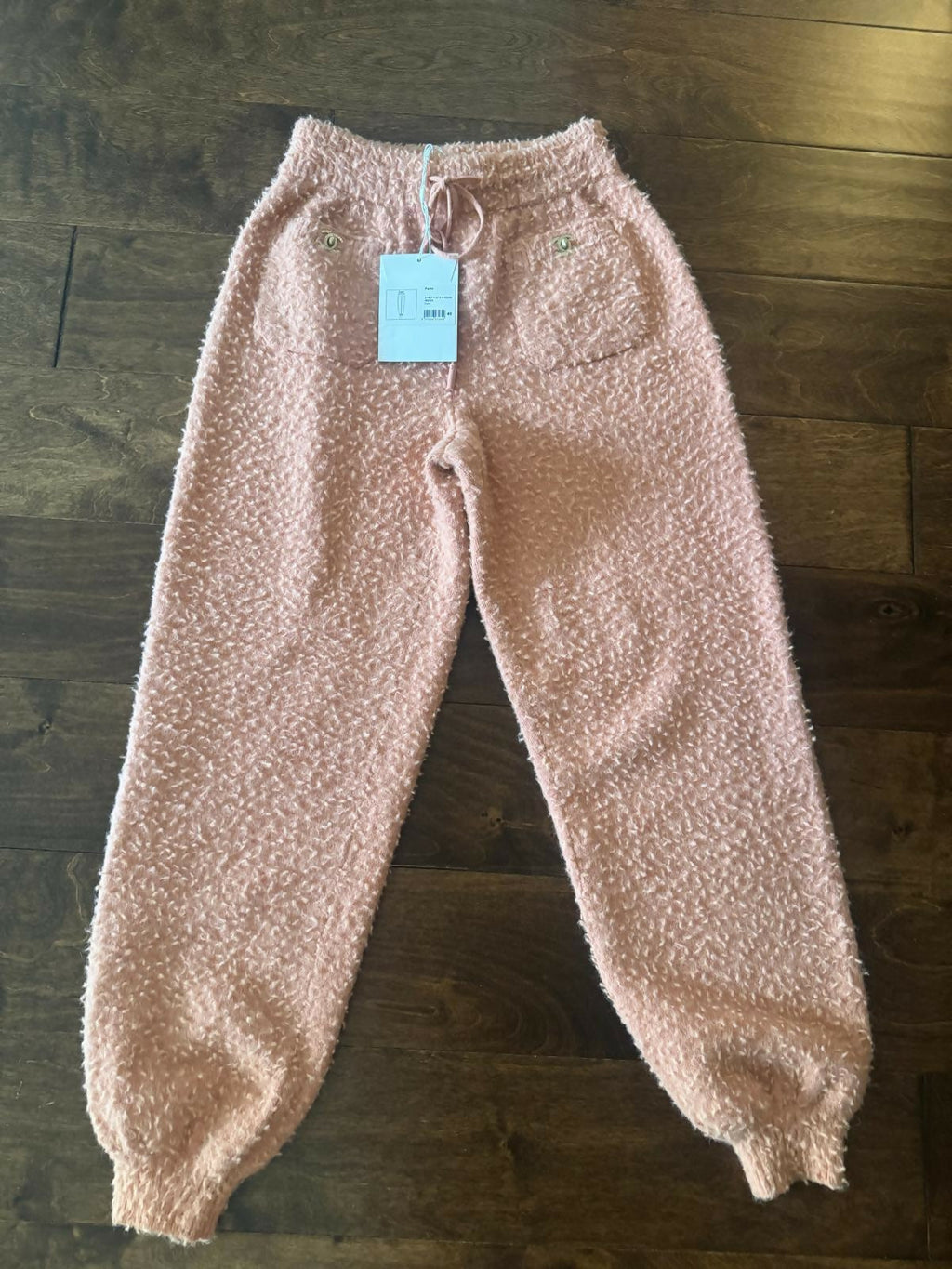 Chanel Pre-Fall 2021 Alpaca Knit Sweatpants – Size 40 – New with Tag