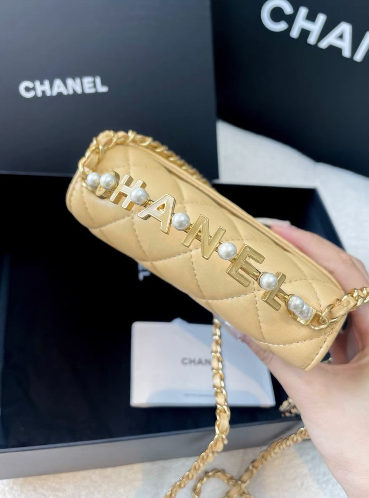 Chanel 23 pearl bag