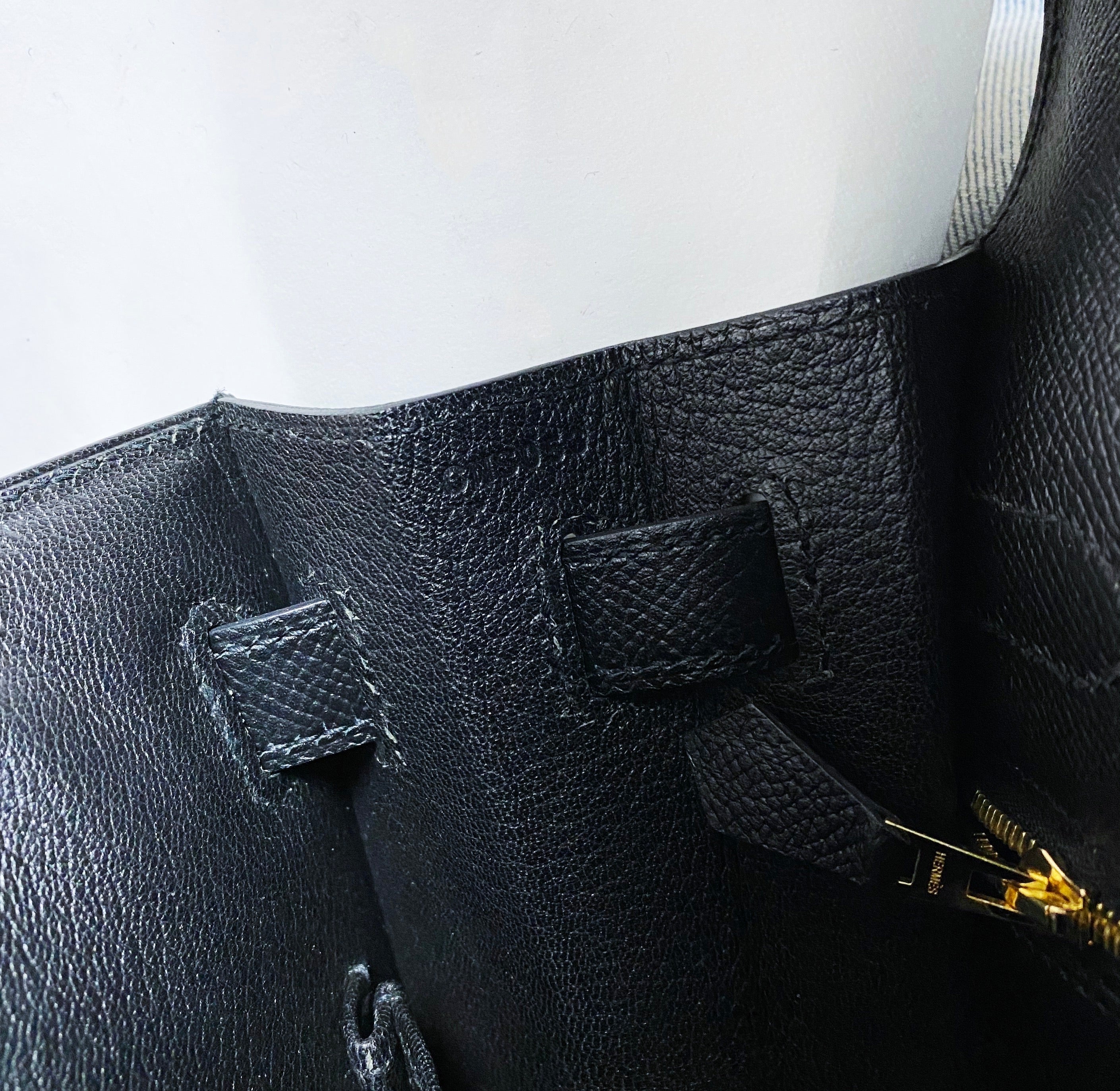 Hermes 2018 Black Epsom Leather Kelly 32 Sellier GHW
