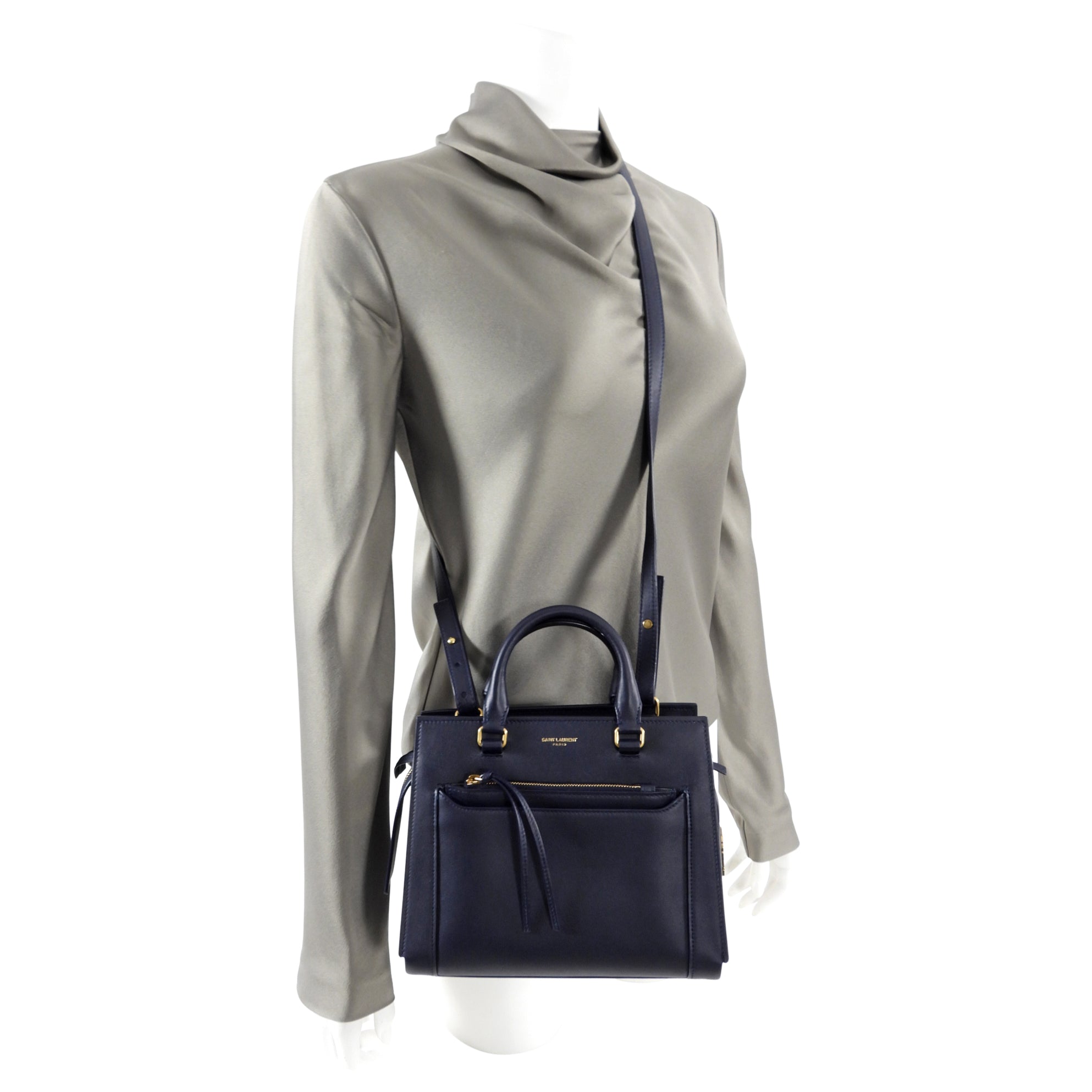 Saint Laurent Midnight Navy Small East Side Shoulder Bag