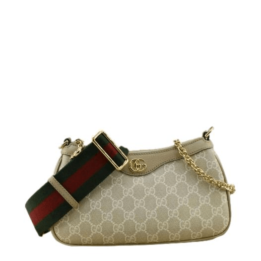 GUCCI Ophidia Small GG Supreme Canvas Hobo Bag Beige 735145