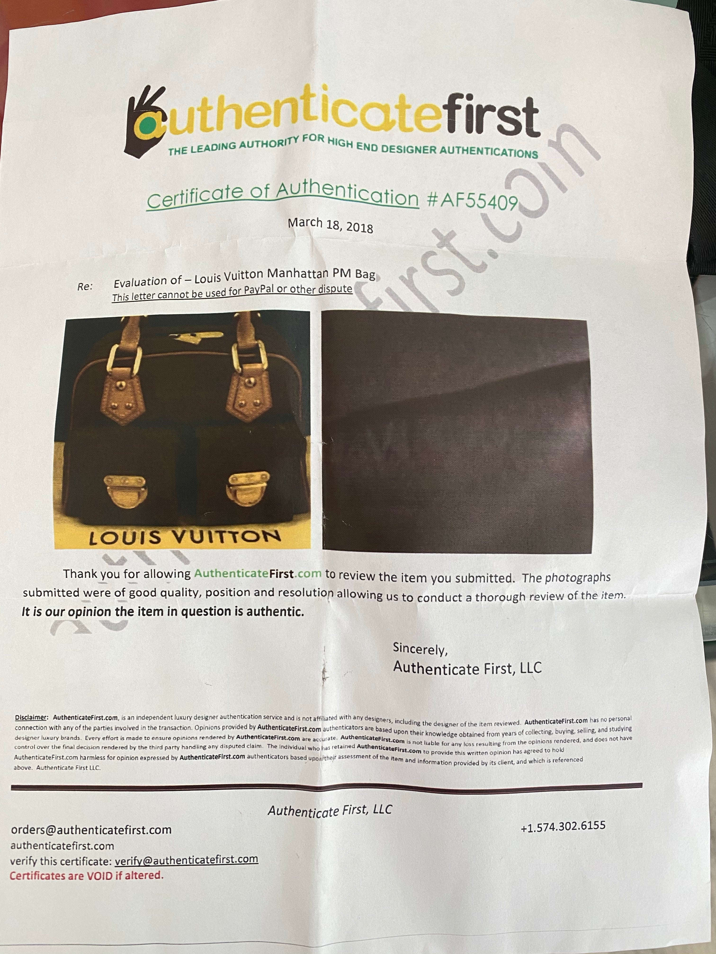 Louis Vuitton Monogram Manhattan Top Handle Bag