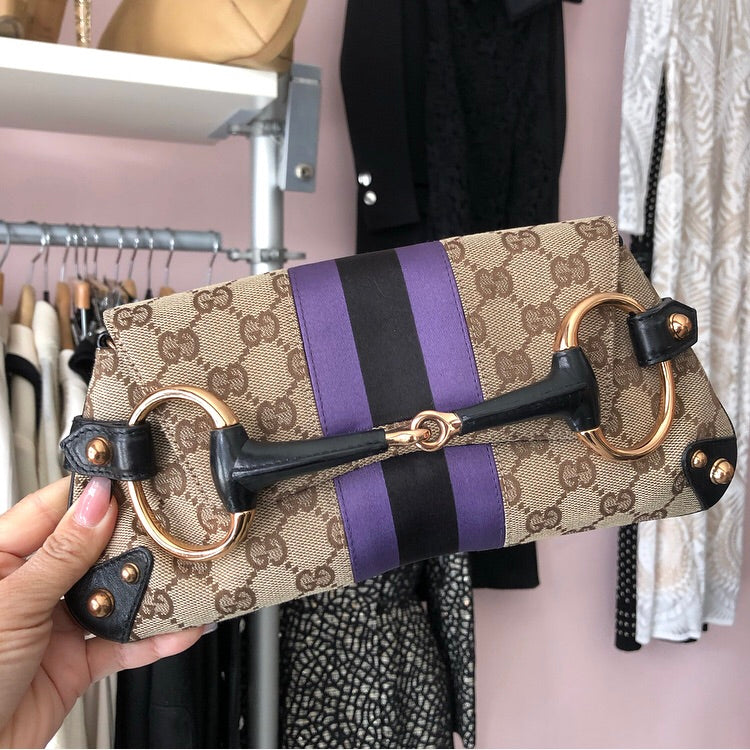 Gucci by Tom Ford Spring 2004 Monogram Horsebit Clutch