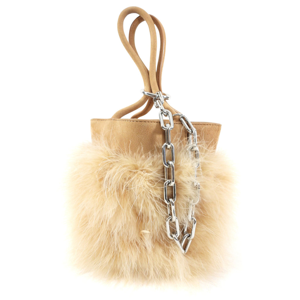 Alexander Wang Maribou Feather Roxy Bucket Bag