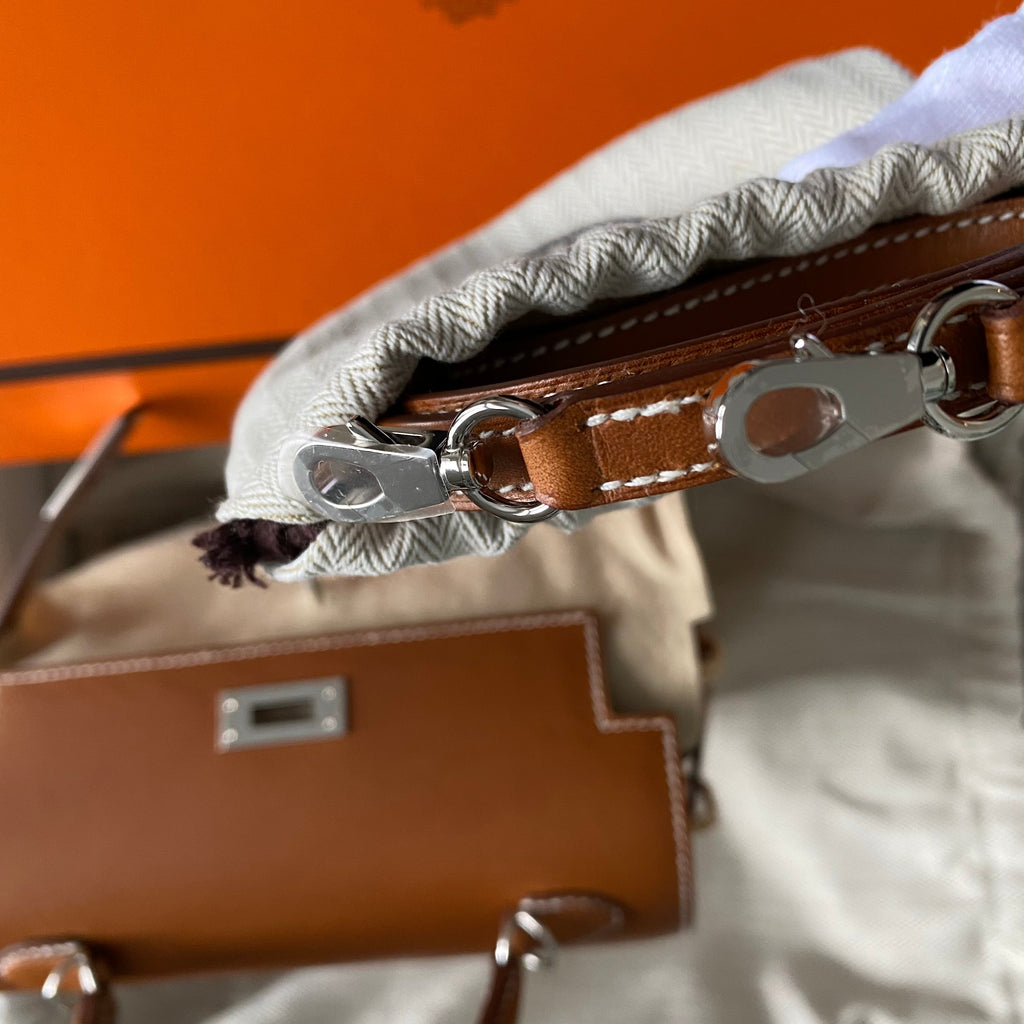 Hermes Kelly Picnic Mini 20cm Barenia and Osier Wicker Bag