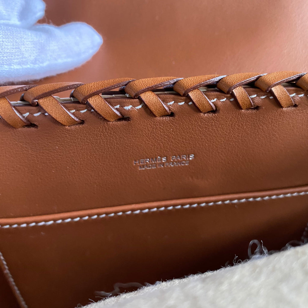 Hermes Kelly Picnic Mini 20cm Barenia and Osier Wicker Bag