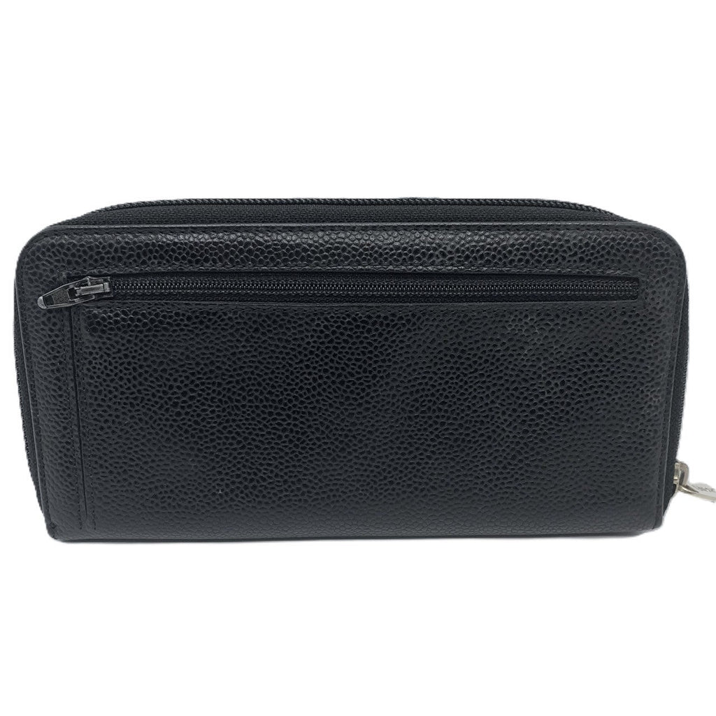 Chanel Caviar Skin Zip Wallet Black
