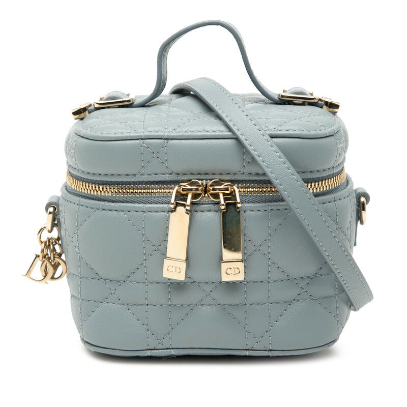 Dior Lady Dior Micro Cannage Leather 2way Shoulder Bag