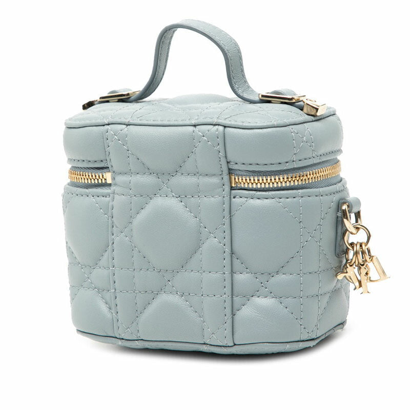 Dior Lady Dior Micro Cannage Leather 2way Shoulder Bag