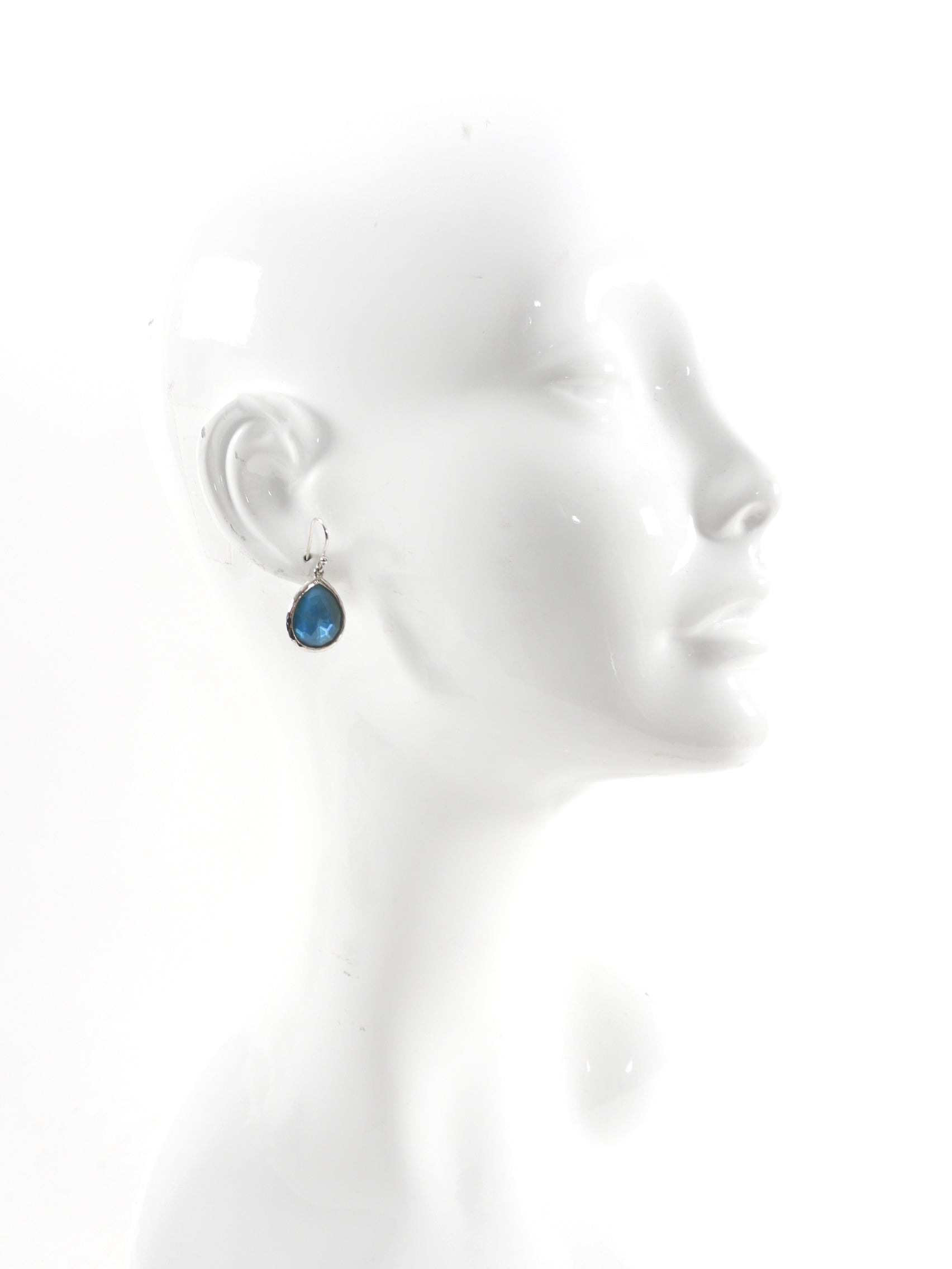 Ippolita Stering Silver Blue Rock Candy Teardrop Earrings