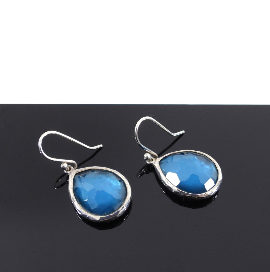 Ippolita Stering Silver Blue Rock Candy Teardrop Earrings