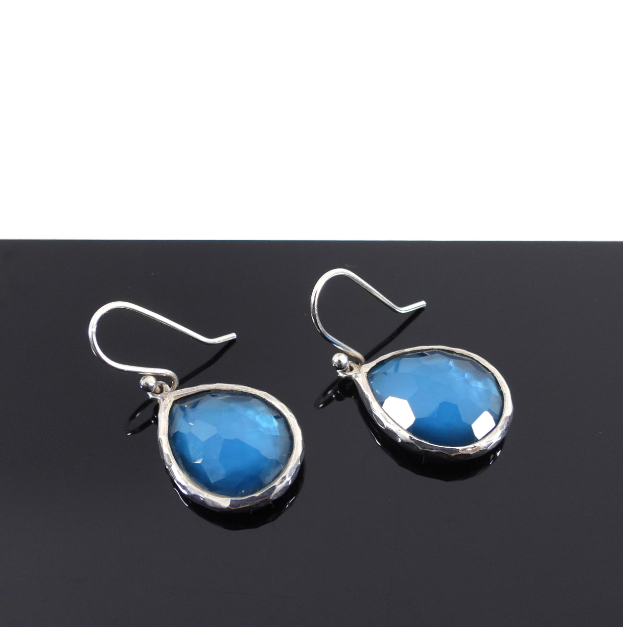 Ippolita Stering Silver Blue Rock Candy Teardrop Earrings