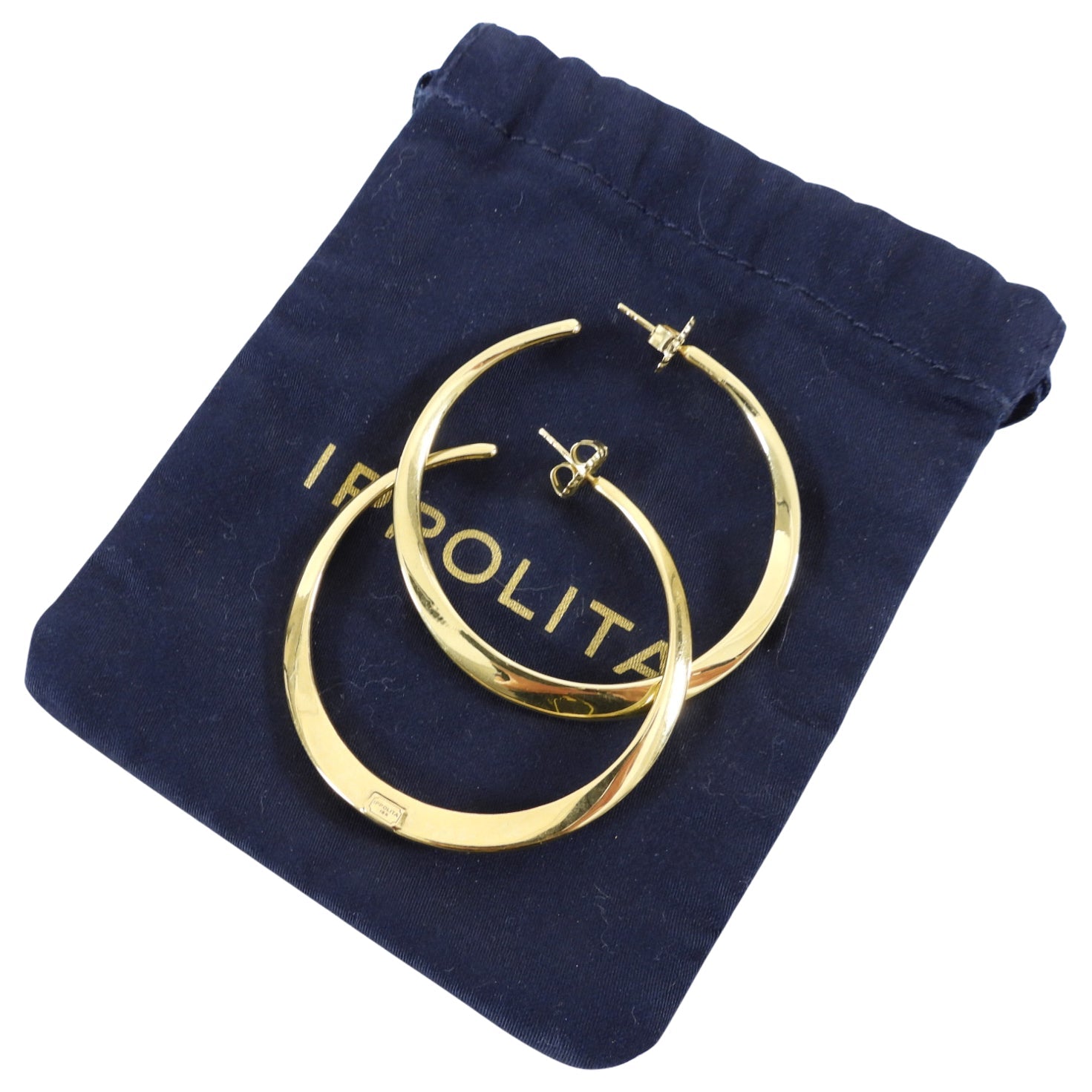 Ippolita 18k Gold Large Classico Hoop Earrings