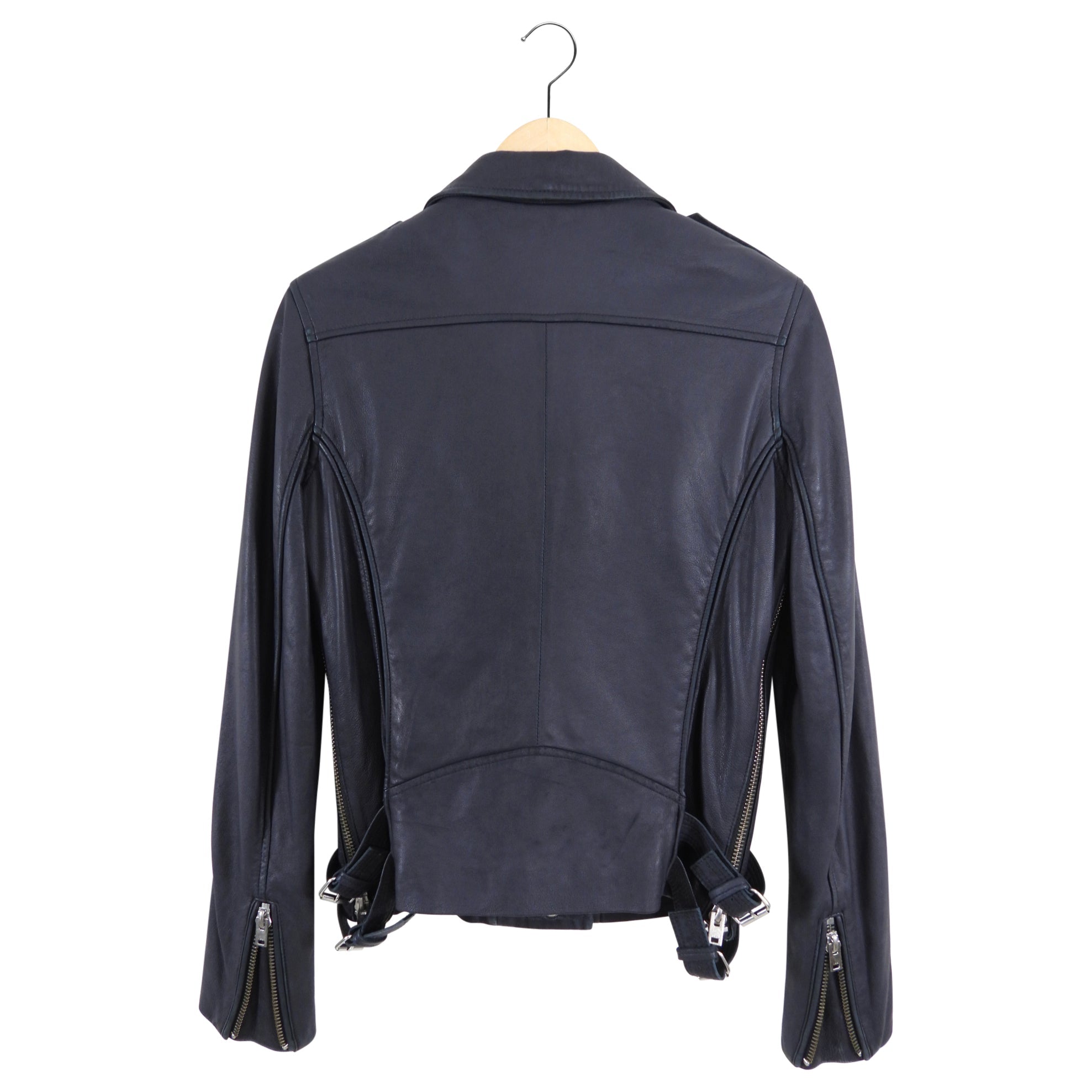 IRO Black Leather Tara Biker Jacket - S / 4