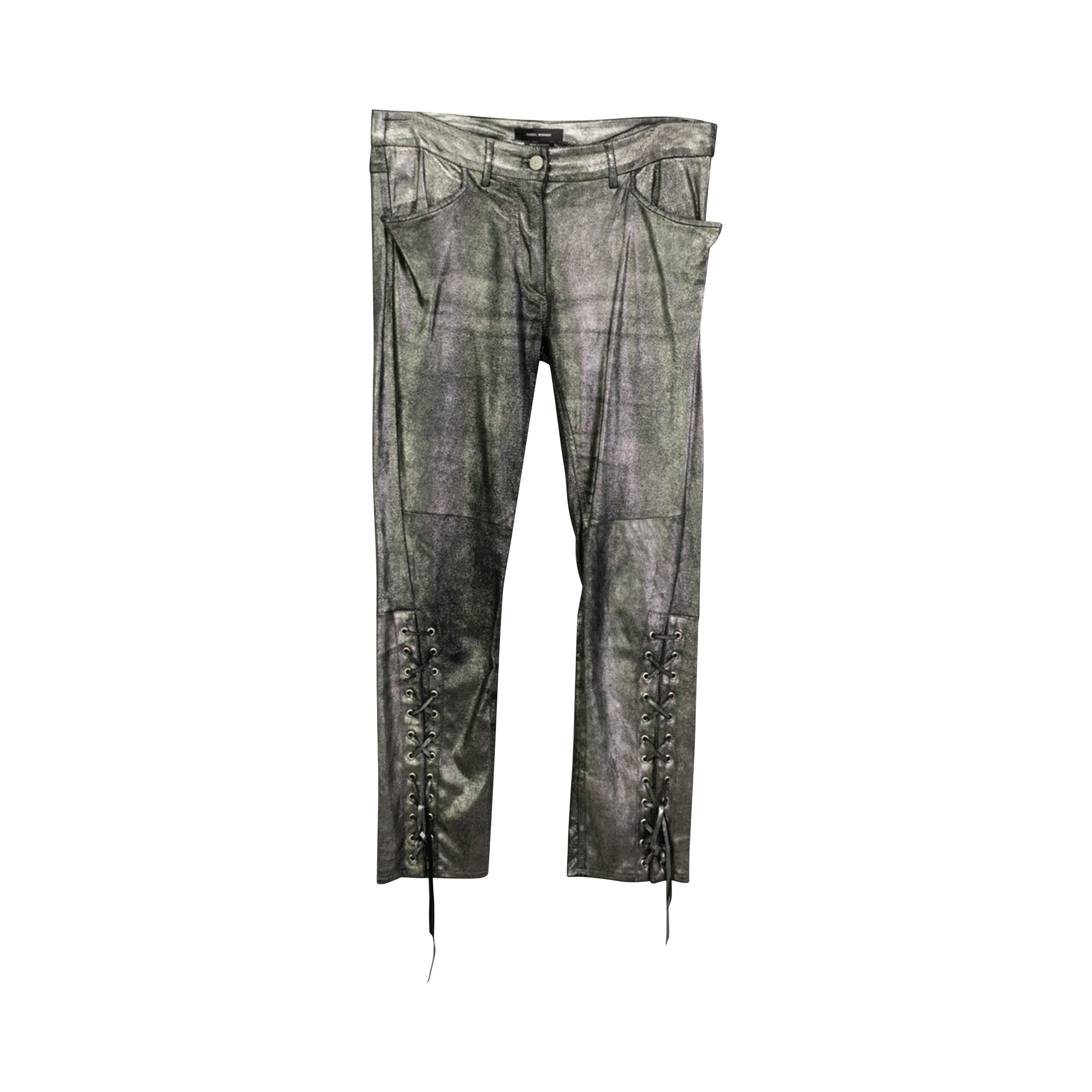 Isabel Marant Silver Pants - Women's 42