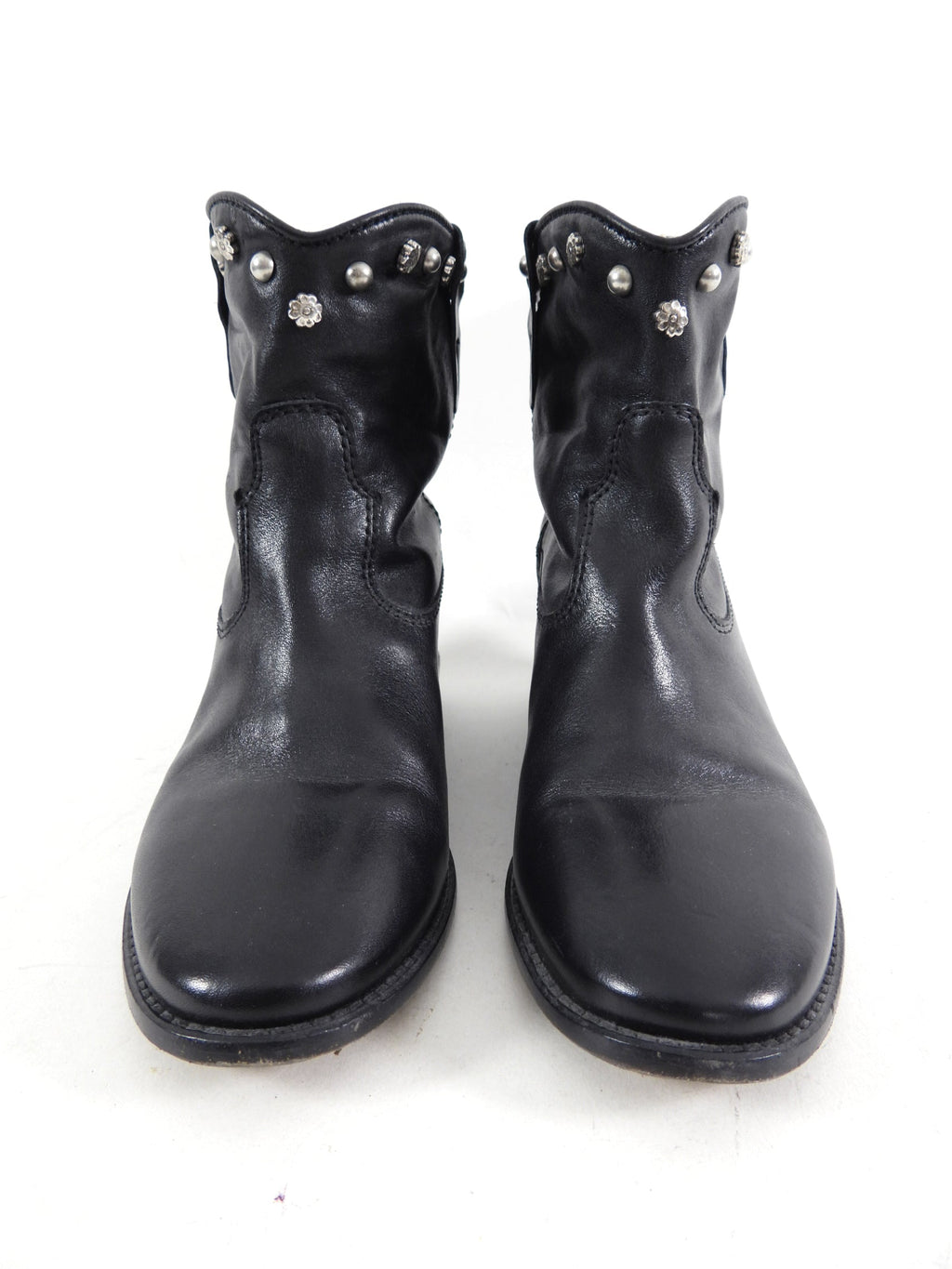 Isabel Marant Black Stud Ankle Boots - FR38.5 / USA 8