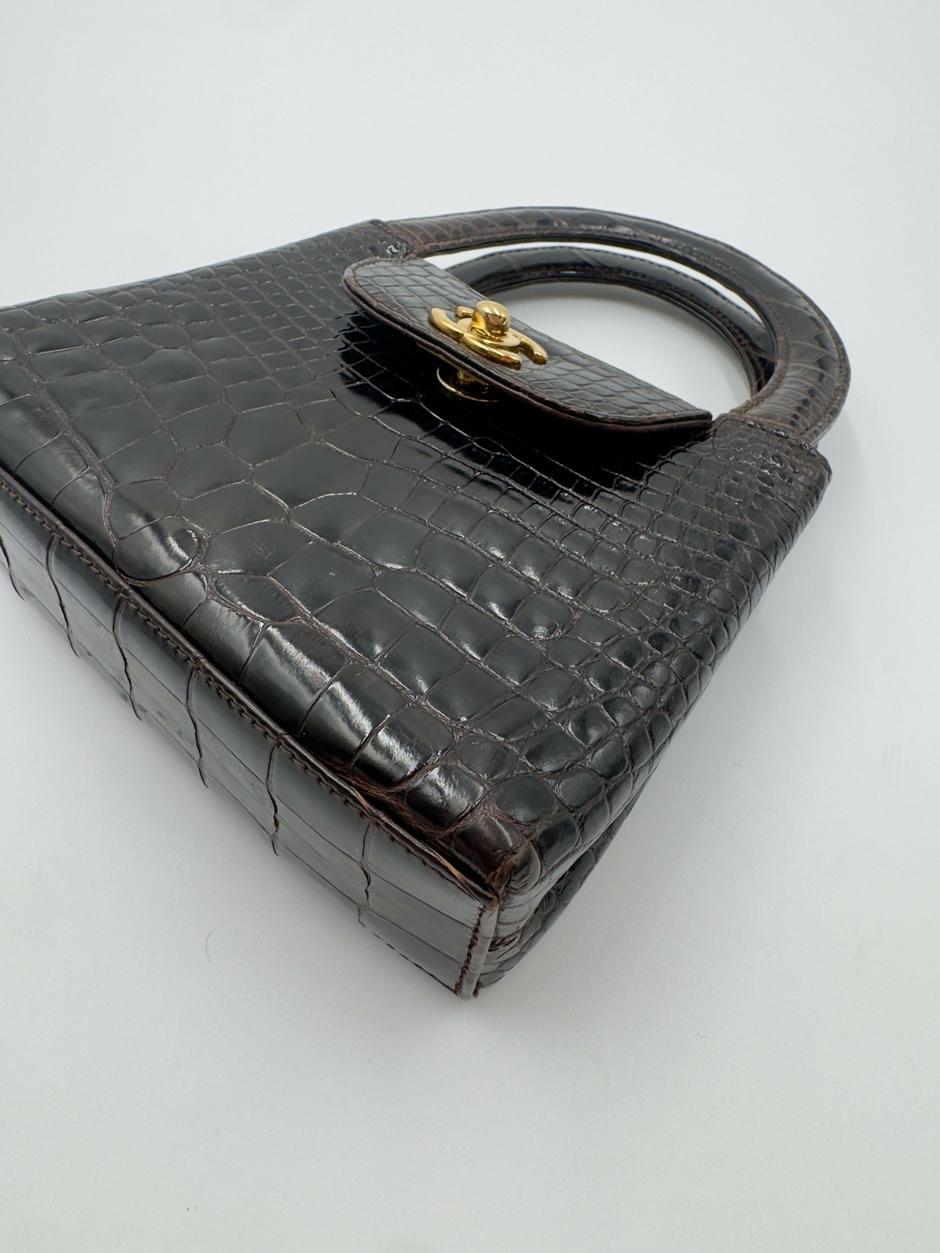 Chanel Vintage Crocodile Mini Kelly