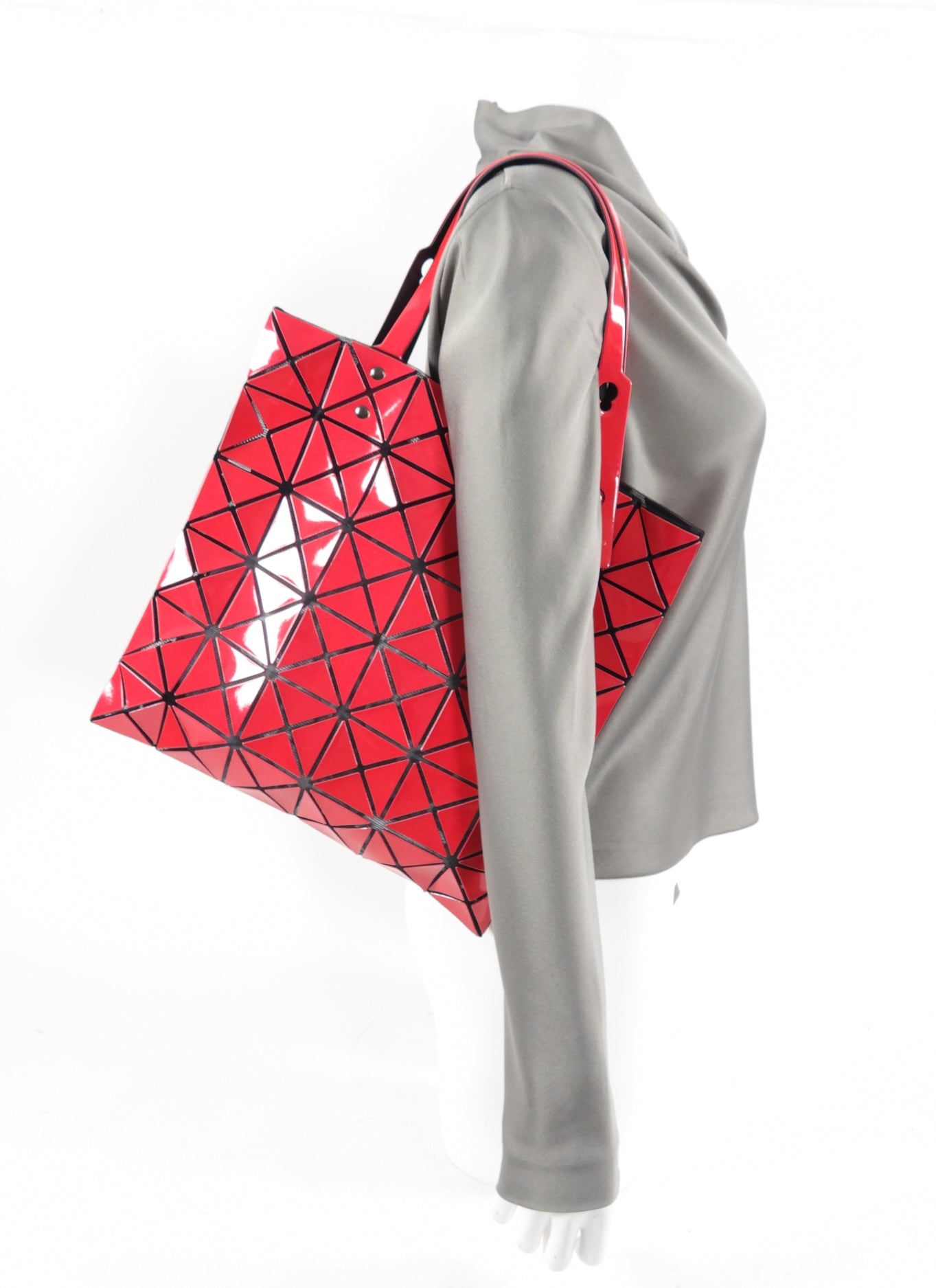 Issey Miyake Fuchsia Cherry Pink Bao Bao Tote Bag