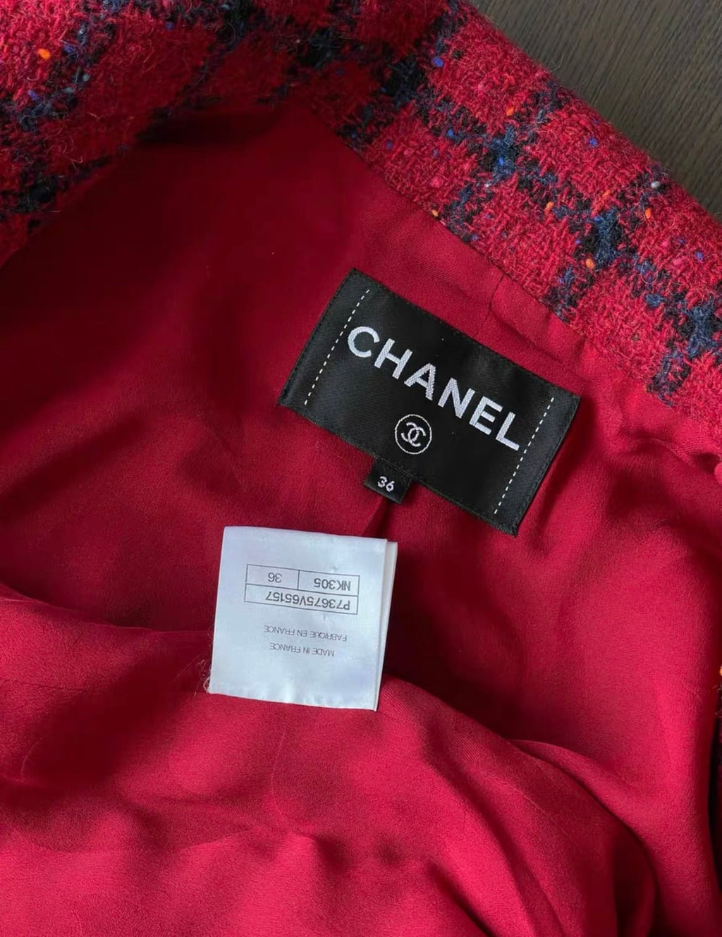 Chanel 2022 AW popular red jacket