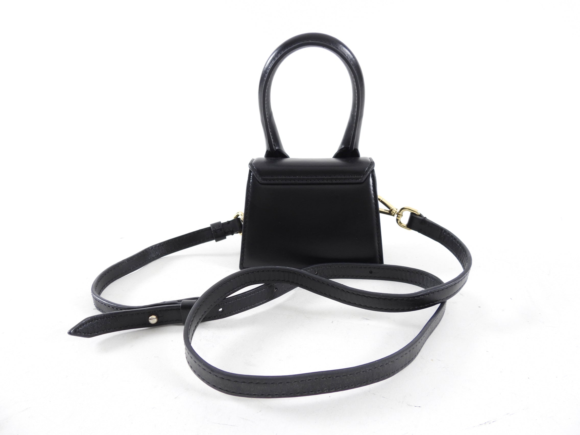 Jacquemus Le Chiquito Mini Black Leather Micro Bag