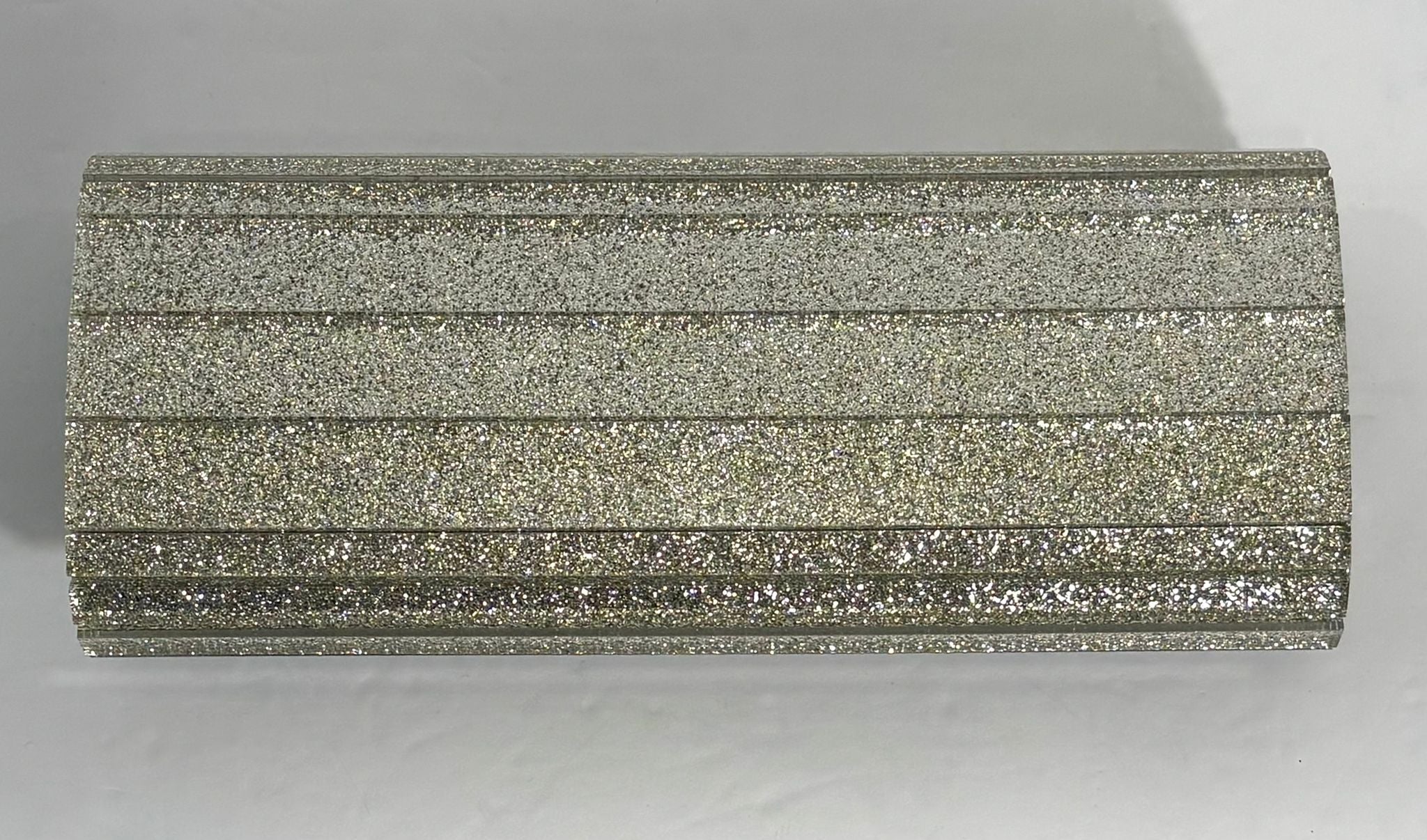 JIMMY CHOO GOLD CLUTCH WITH CHAIN-LINK STRAP