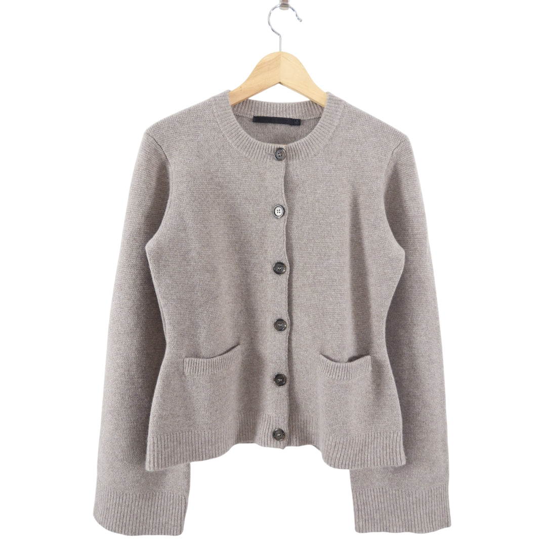 Jenni Kayne Taupe Cashmere Cooper igan Jacket - M