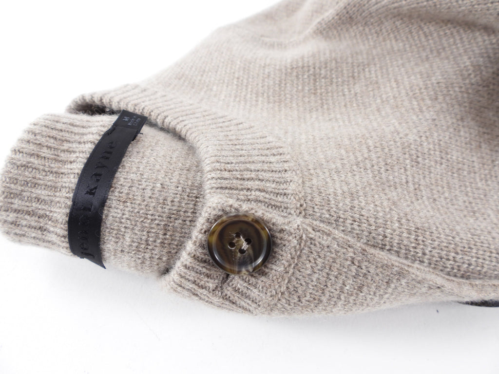 Jenni Kayne Taupe Cashmere Cooper igan Jacket - M
