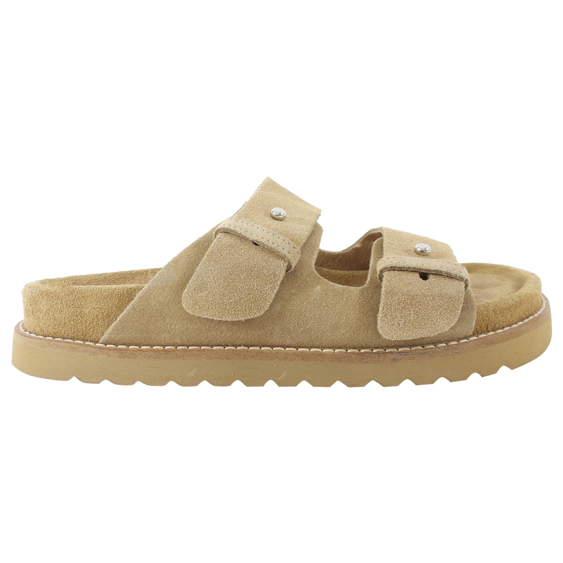 Jenni Kayne Tan Brown Suede Sandals - 37