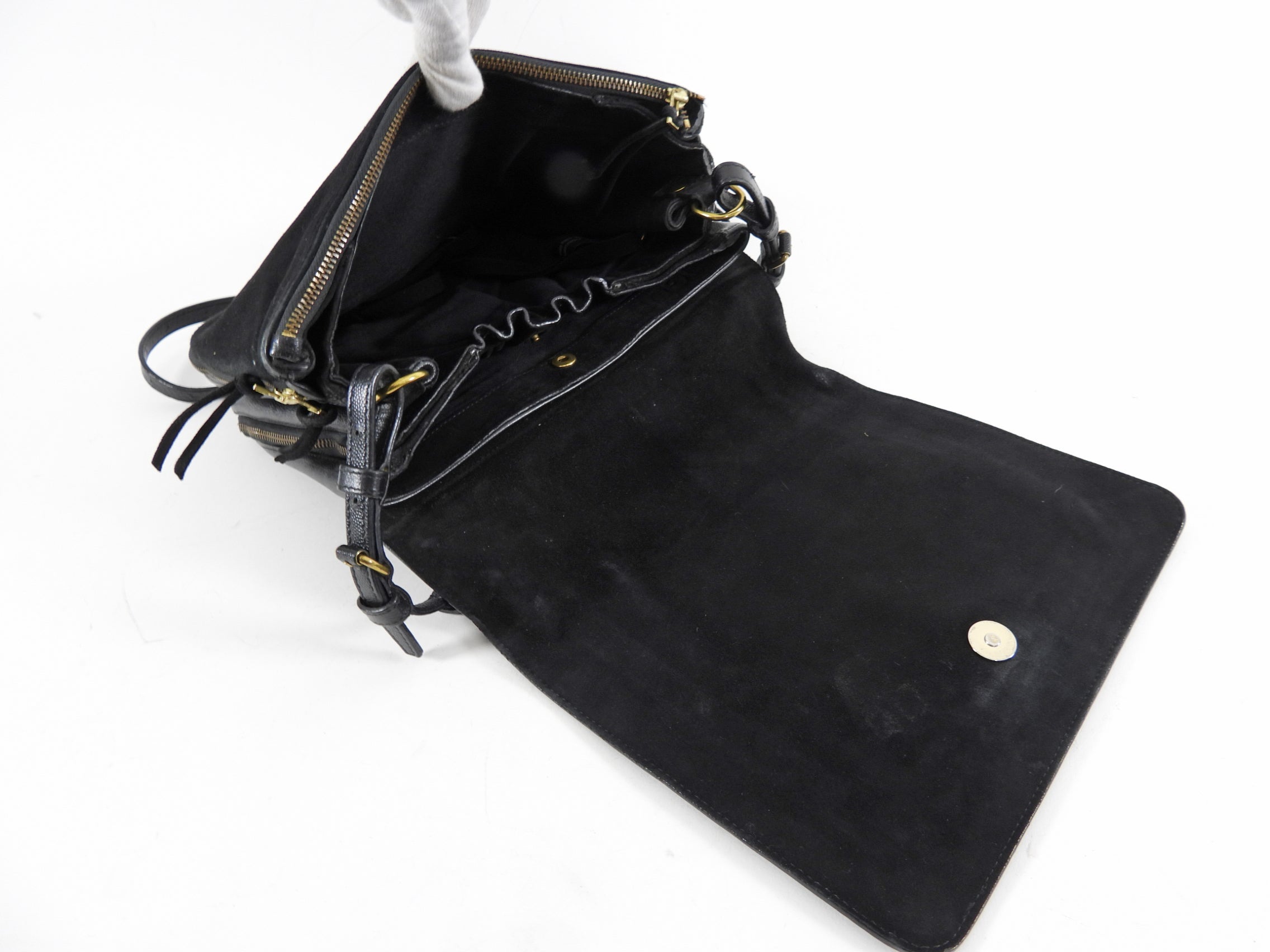 Jerome Dreyfuss Black Leather Crossbody Bag
