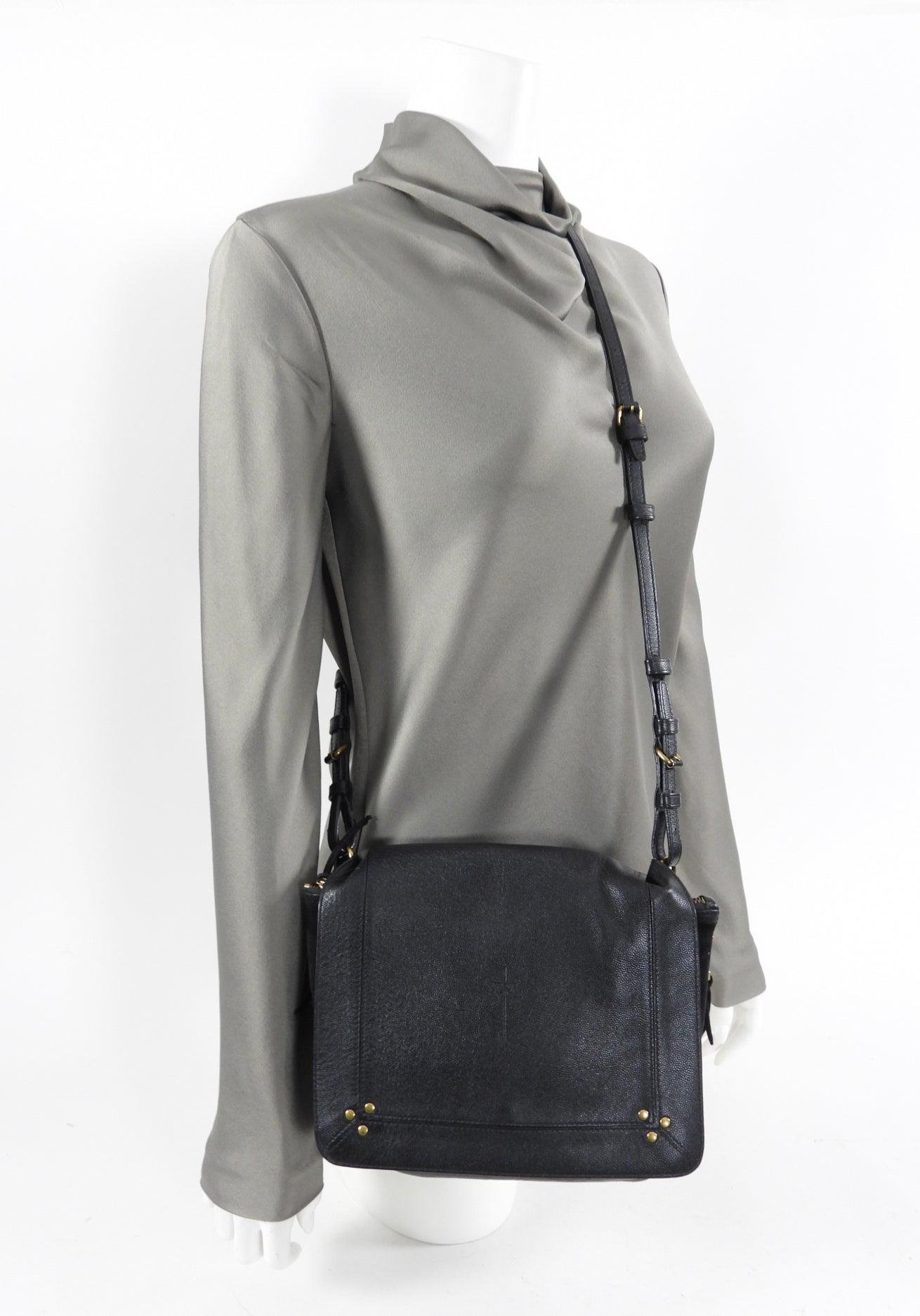 Jerome Dreyfuss Black Leather Crossbody Bag