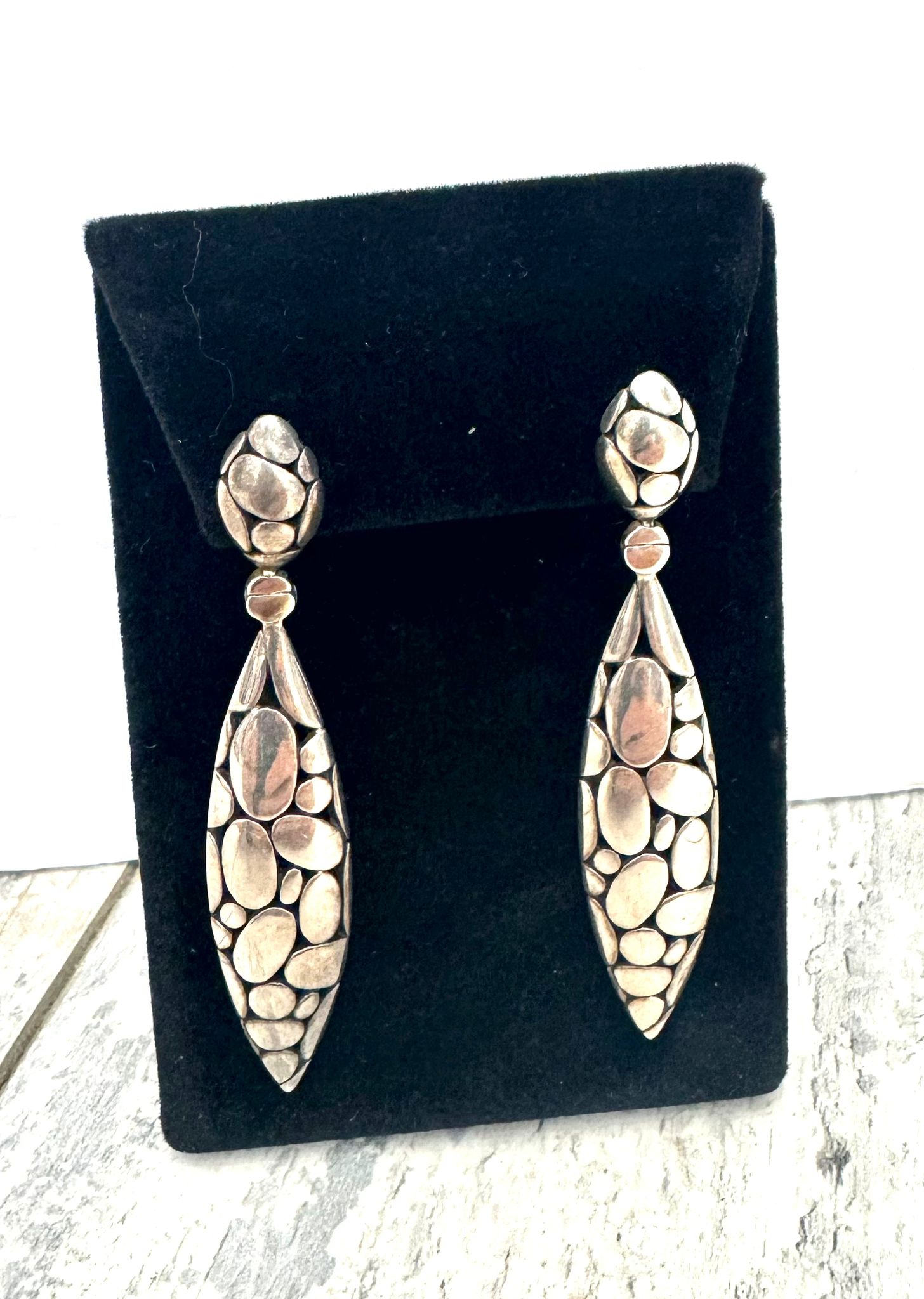JOHN HARDY STERLING SILVER DROP EARRINGS