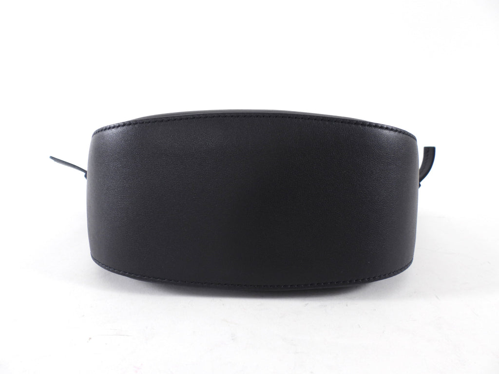 Jil Sander Black Leather Small Knot Bag