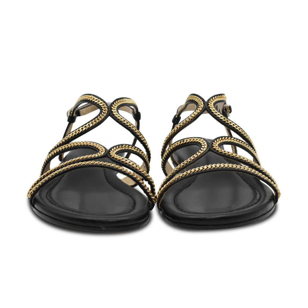 Jimmy Choo 'Nickel Flat' Sandals - Women's 37