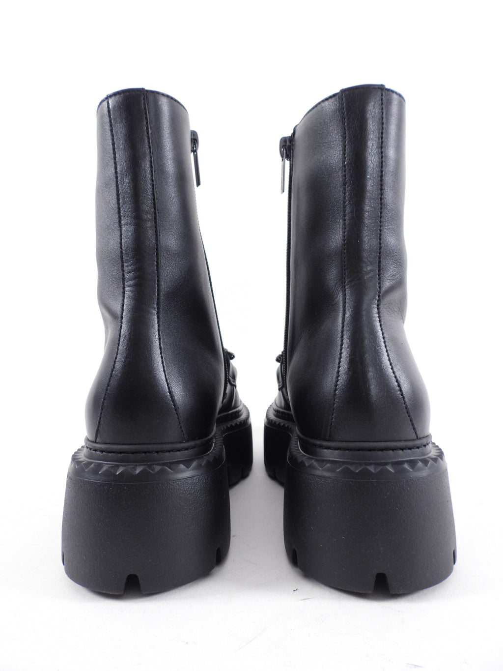 Jimmy Choo Black Leather Bryer Flat Jewelled Boot - USA 6.5
