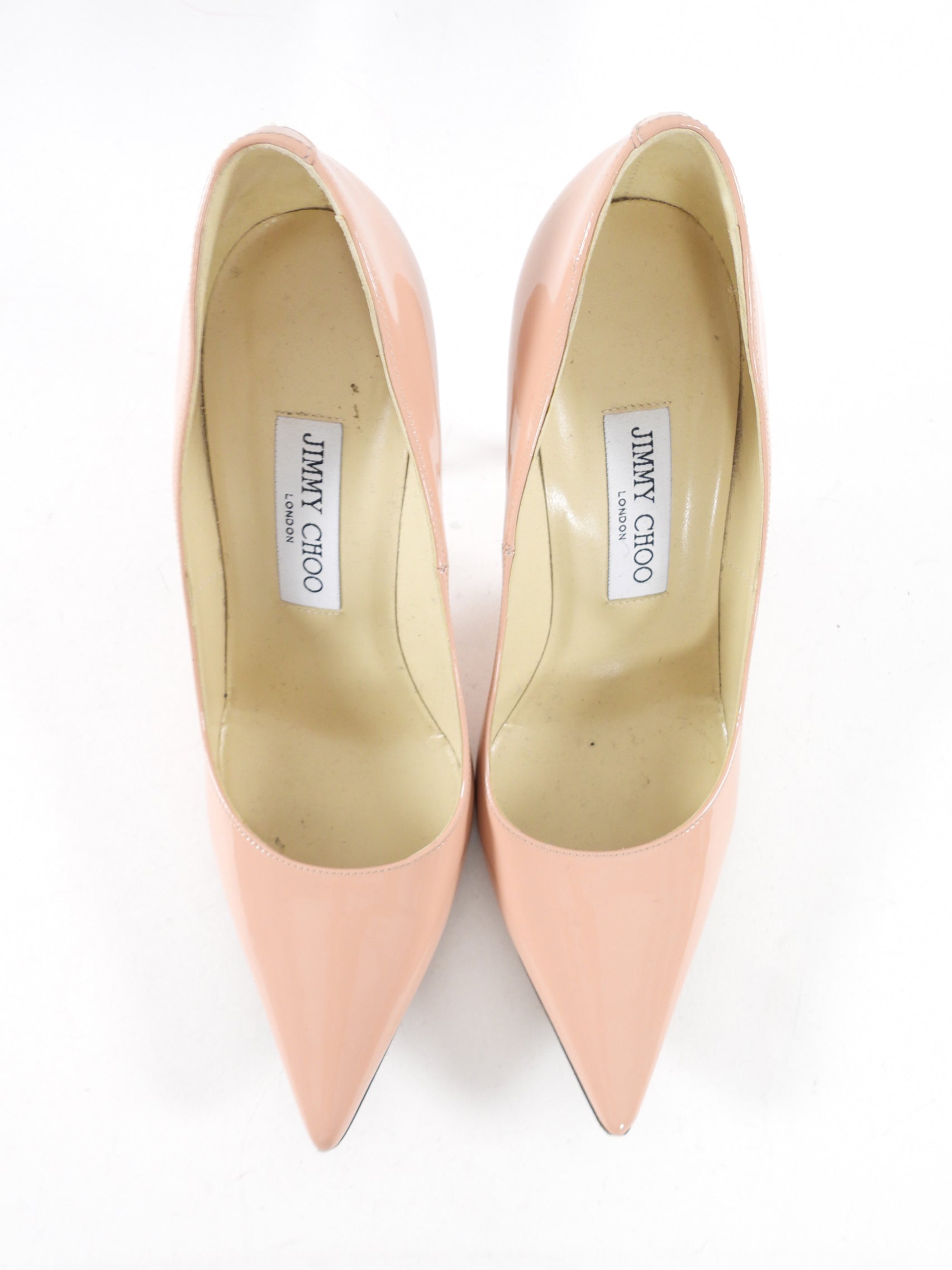 Jimmy Choo Nude Patent Pumps - 37.5