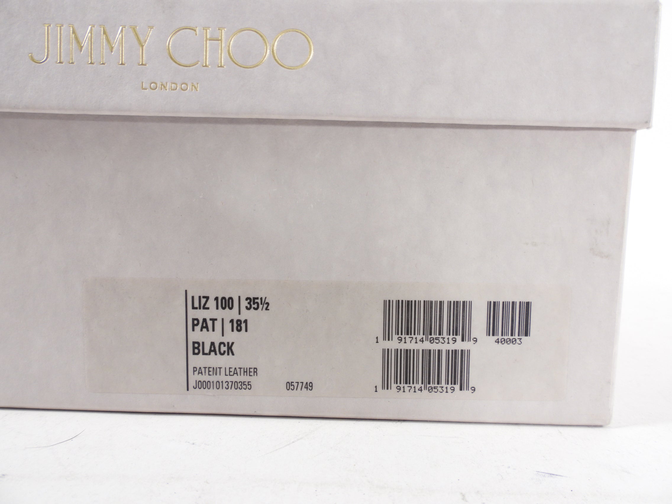 Jimmy Choo Black Patent Leather Liz 100 - 35.5 / 5