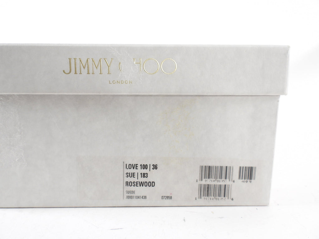 Jimmy Choo Quartz Pink Suede Love 100 Pumps - 36 / 36.5