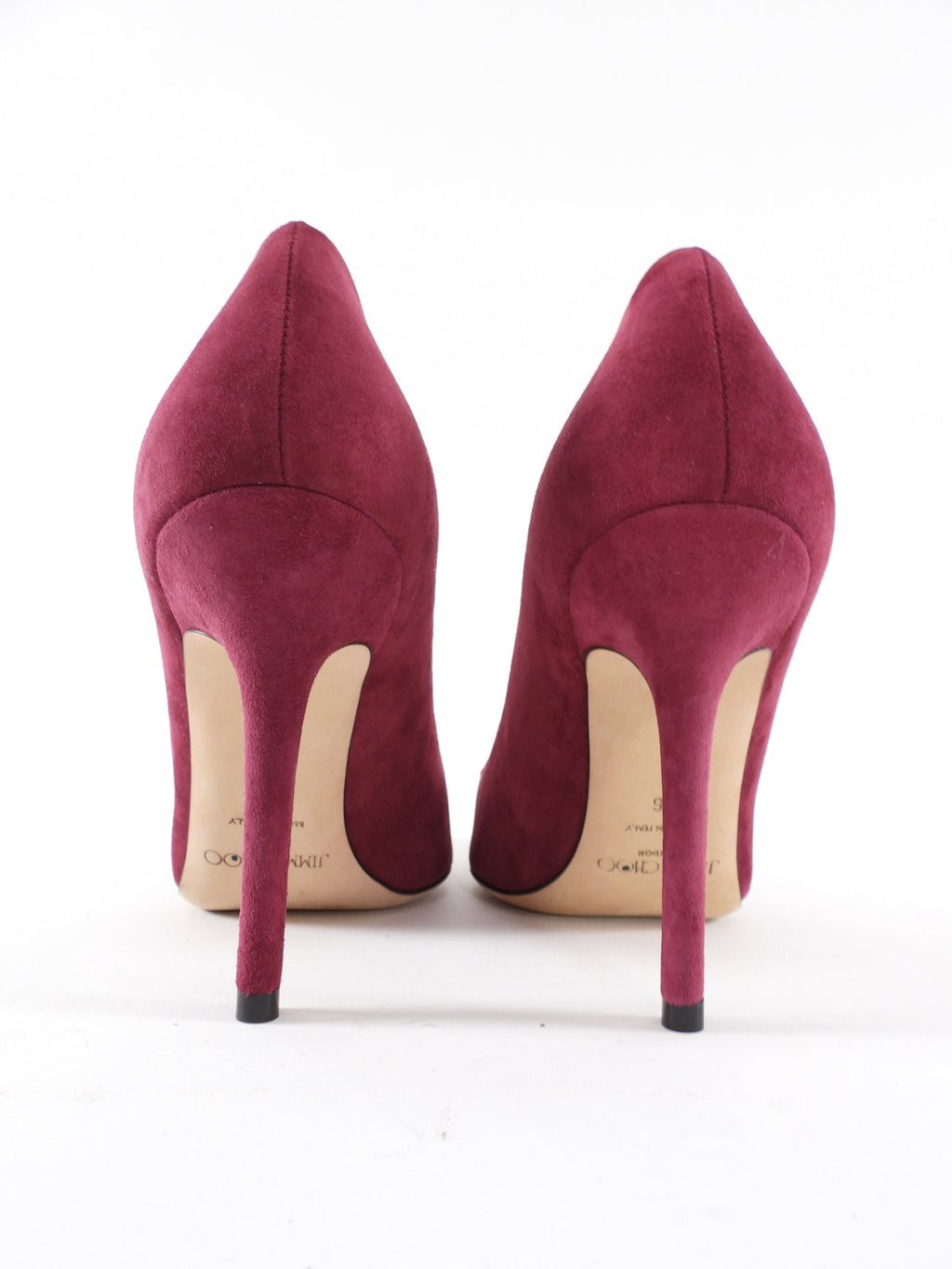 Jimmy Choo Raspberry Red Suede Pumps - 36