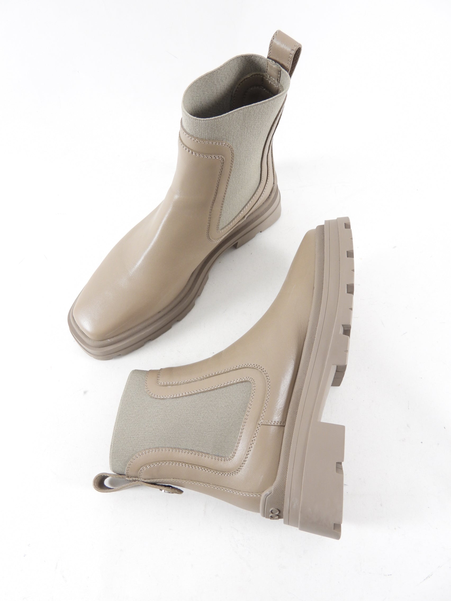 Jimmy Choo Taupe Leather Veronique Ankle Boots - 38 / 37
