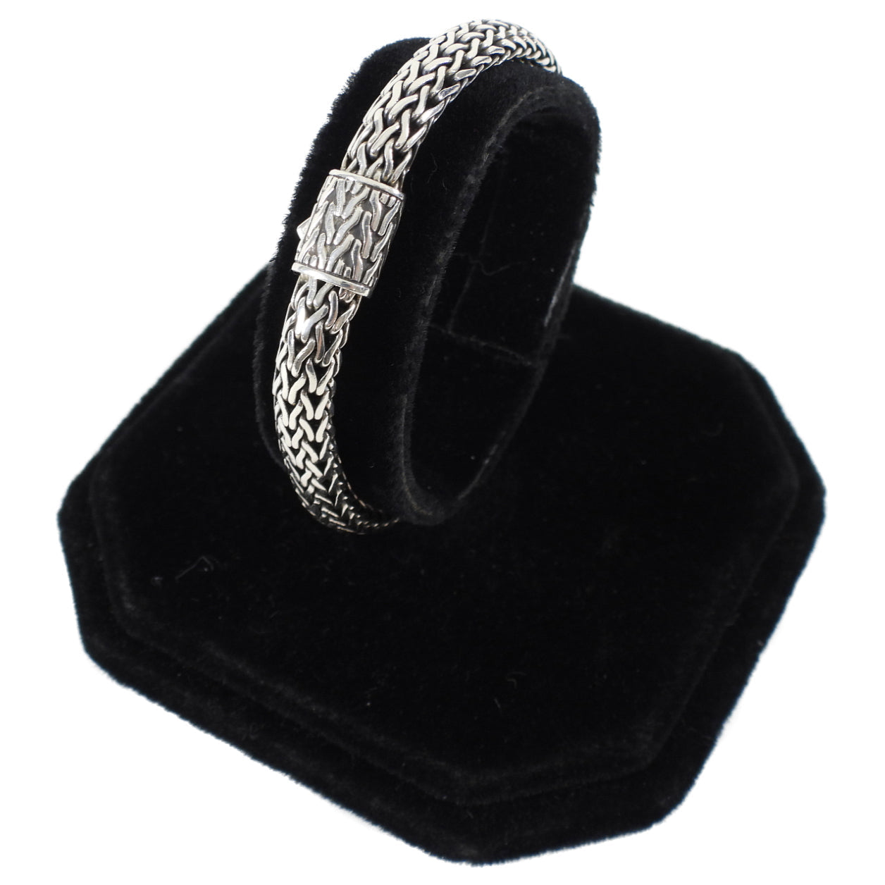 John Hardy 6.5mm Sterling Silver Tiga Woven Bracelet